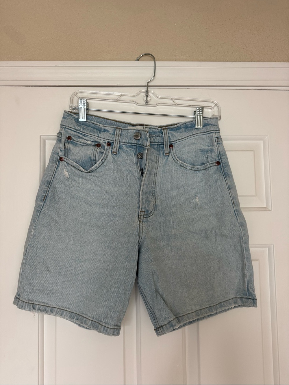 Abercrombie Light Wash Jorts/Long Denim Shorts/ Bermuda Shorts